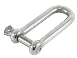 Скоба такелажная U-образная длинная 10 мм нерж (10014257)